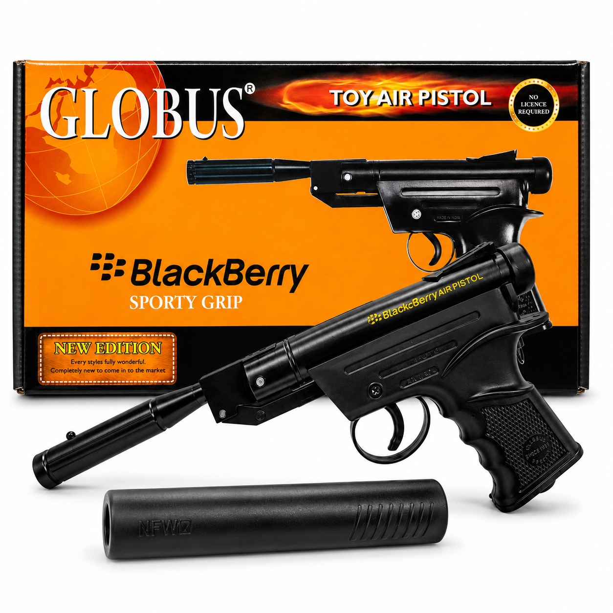 Globus Blackberry Sporty Grip 4.5mm Toy Air Pistol for target shooting and recreational practice