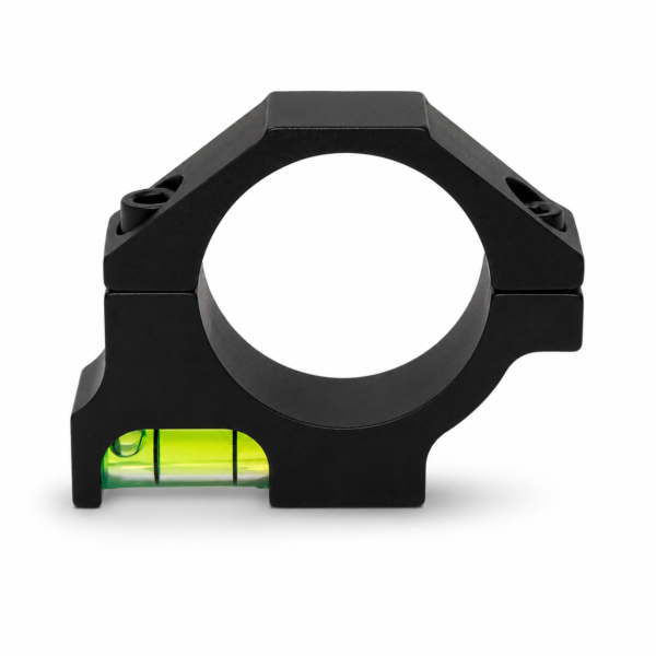 25mm CNC aluminum Picatinny scope ring with integrated bubble level for rifle scope alignment