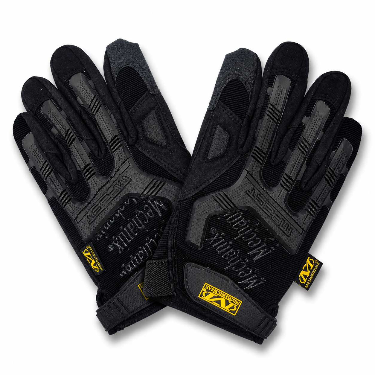 Mechanix M-Pact Full Finger Tactical Gloves Black with Reinforced Palm, Impact Protection and Adjustable Wrist Closure