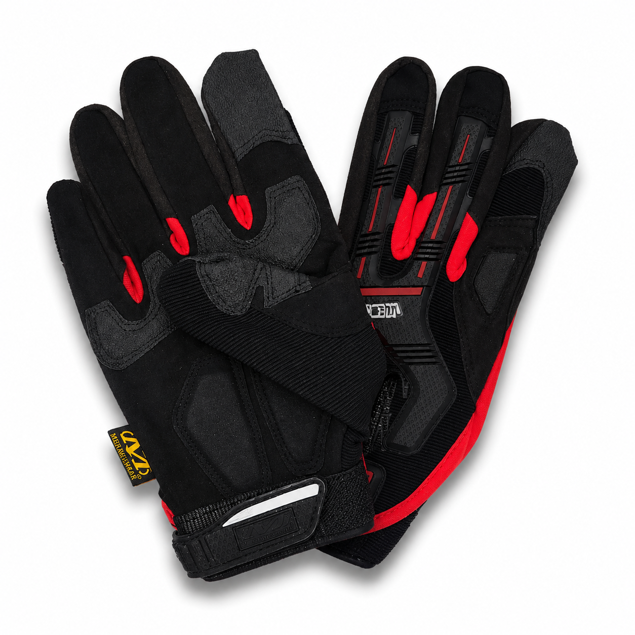 Mechanix M-Pact Red Gloves (Full)