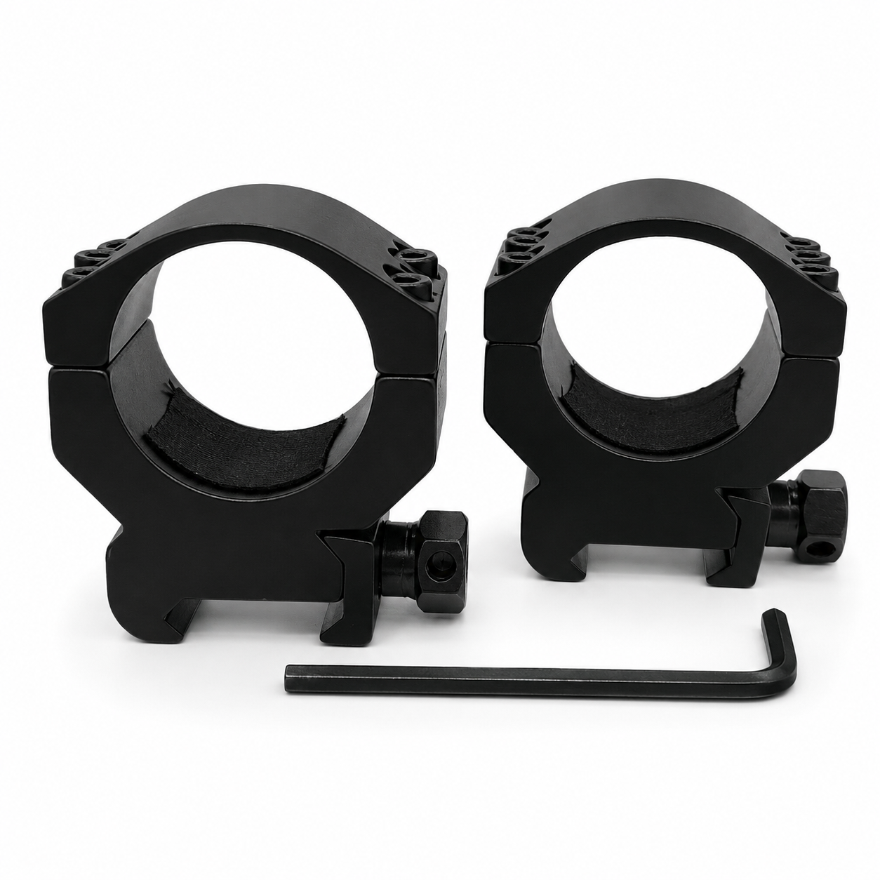 Triple Screw Mount 20-30mm black aluminum scope rings for Picatinny and Weaver rails