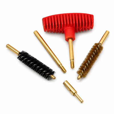 Pistol/Revolver Gun Cleaning Kit .32 Bore with brass cleaning rod, bronze bore brush and cleaning accessories