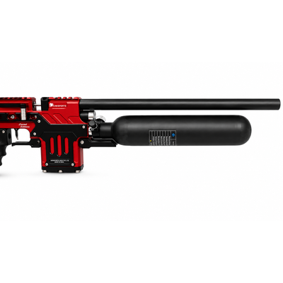 ARBN X1 PCP air rifle side profile with 550mm barrel and 0.42L air cylinder