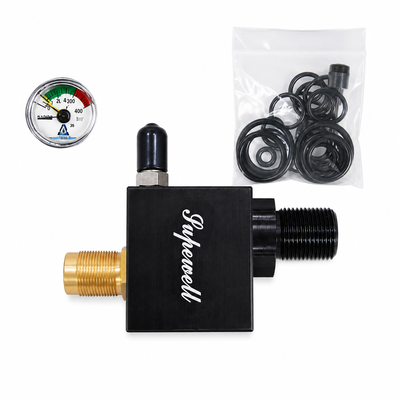 Superwell-Z PCP regulator Z-valve assembly with pressure gauge