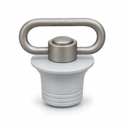 Air rifle hand stopper with metal T-handle and polymer body